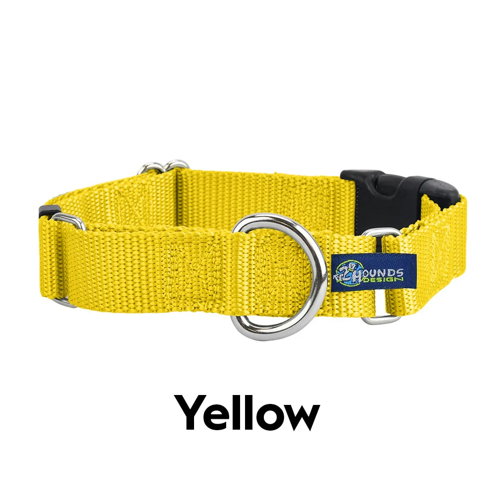 5/8″ and 1″ Yellow Nylon Dog Collar