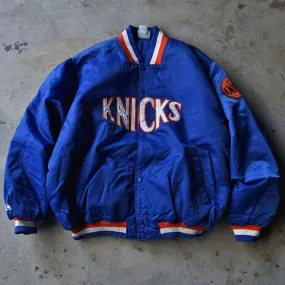 90’s　HARDWOOD CLASSICS "NBA New York Knicks" スタジャン アワードジャケット　230123