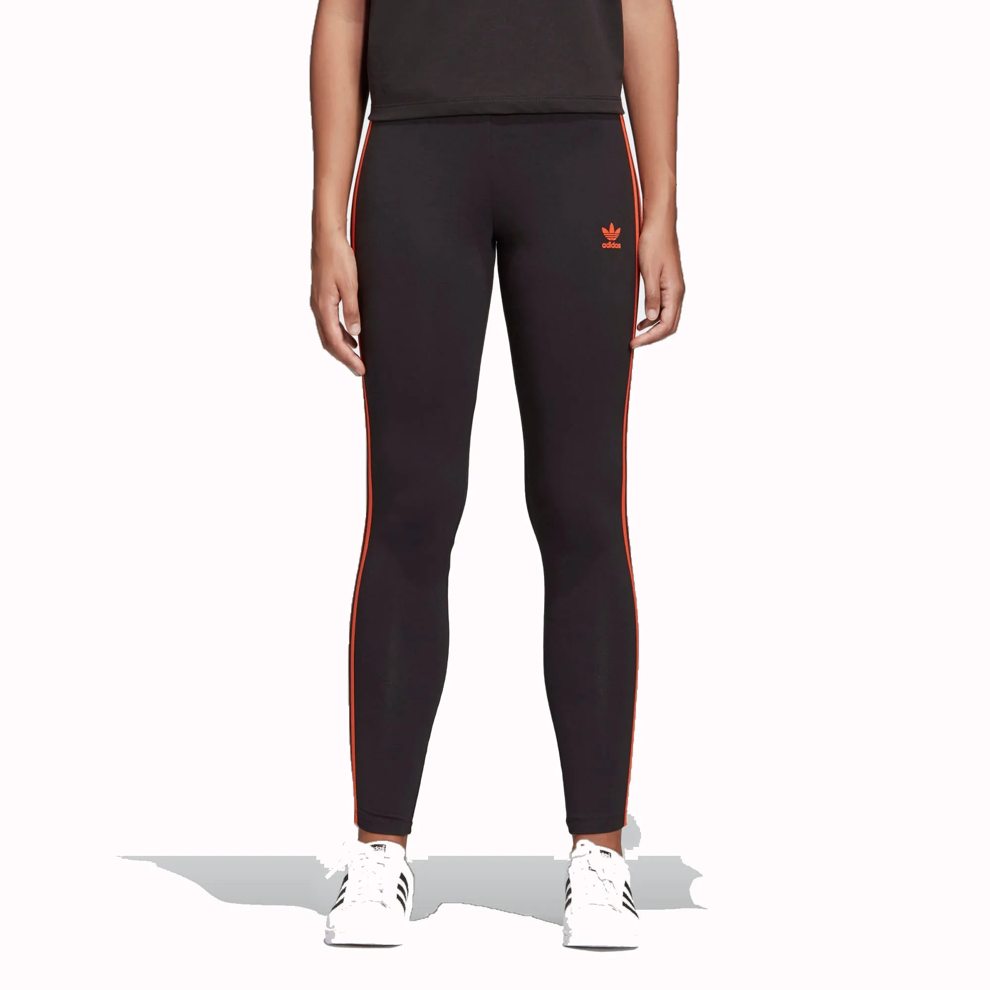 Adidas Originals Womens Tennis Tights Black/Craft Orange