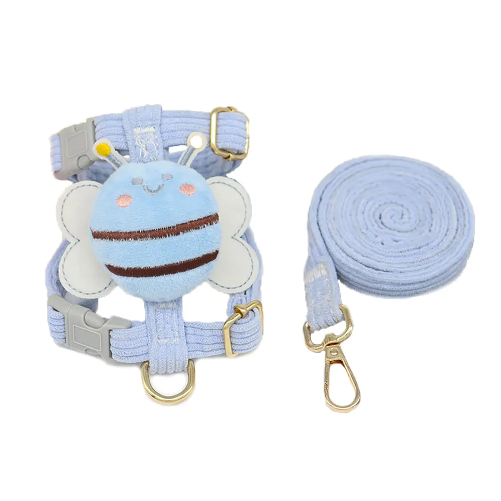 Aiitle Cute Bee 3D Pet Harness Leash Set