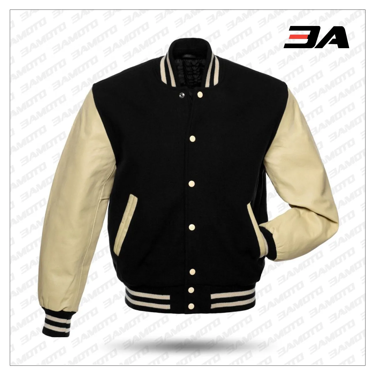 American Varsity Jackets Wool Body Original Leather Sleeves