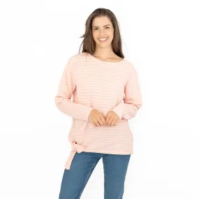 Animal Pink Long Sleeve Stripe Tops