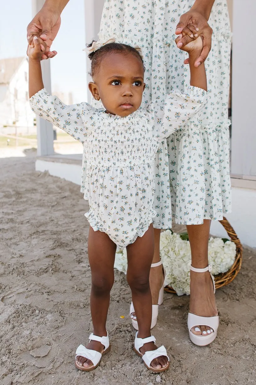 Baby Madeline Romper in Blue