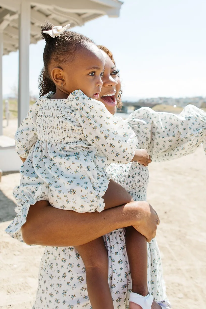 Baby Madeline Romper in Blue