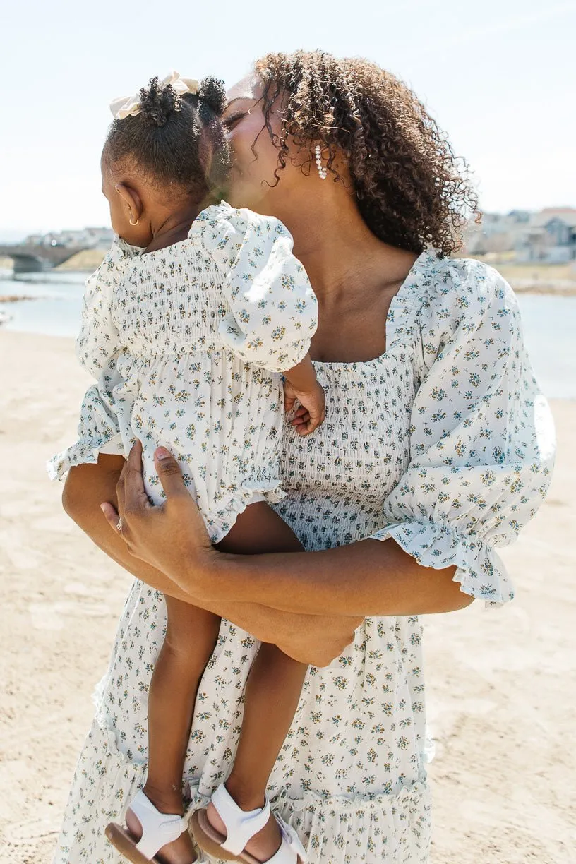 Baby Madeline Romper in Blue