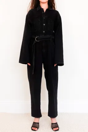 Black denim jumpsuit RRP £125