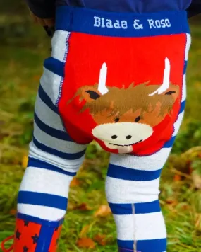 Blade & Rose Infant/Toddler Highland Cow Baby Leggings 10569 10570 10571