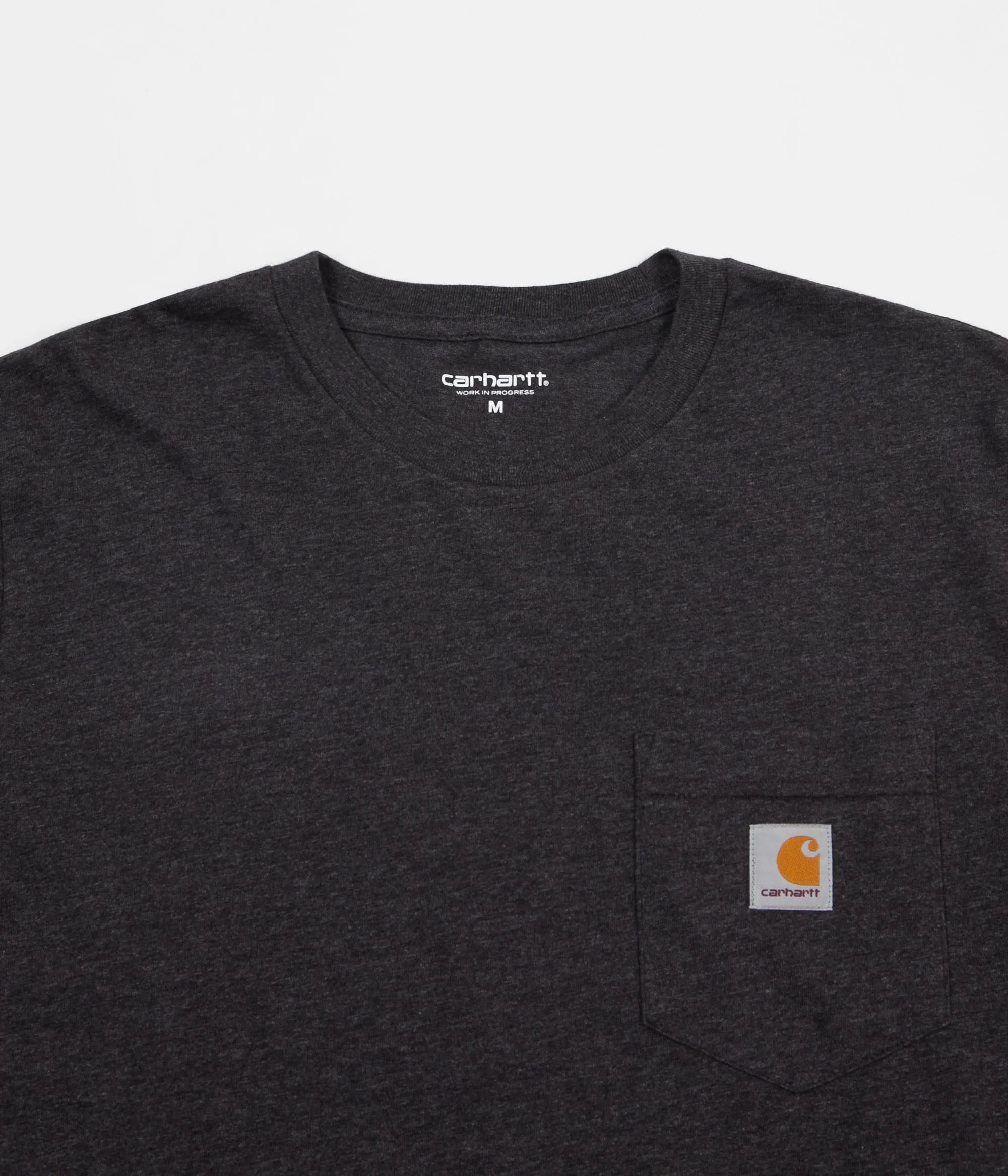 Carhartt Long Sleeve Pocket T-Shirt - Black Heather