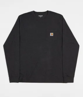 Carhartt Long Sleeve Pocket T-Shirt - Black Heather