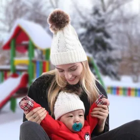 Chic Mom and Me Pom Beanies