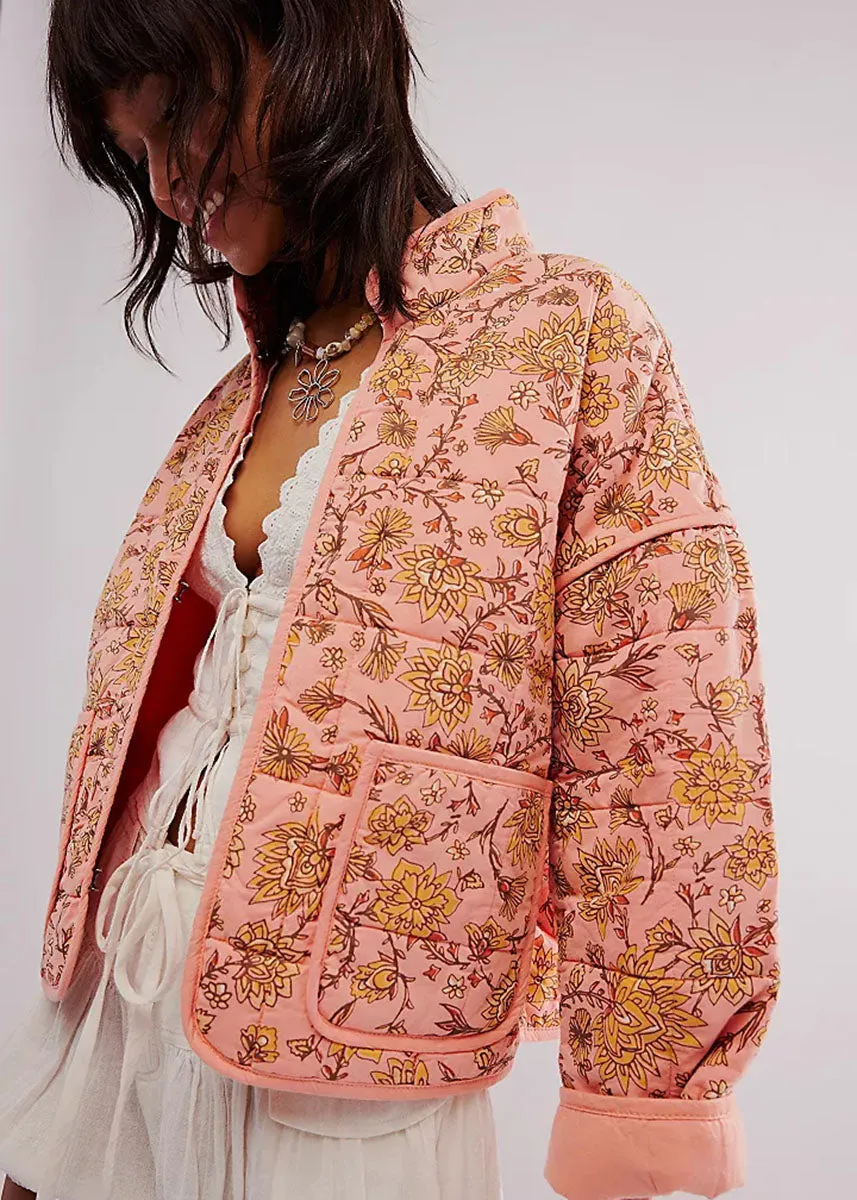 Chloe Jacket - Peach Combo