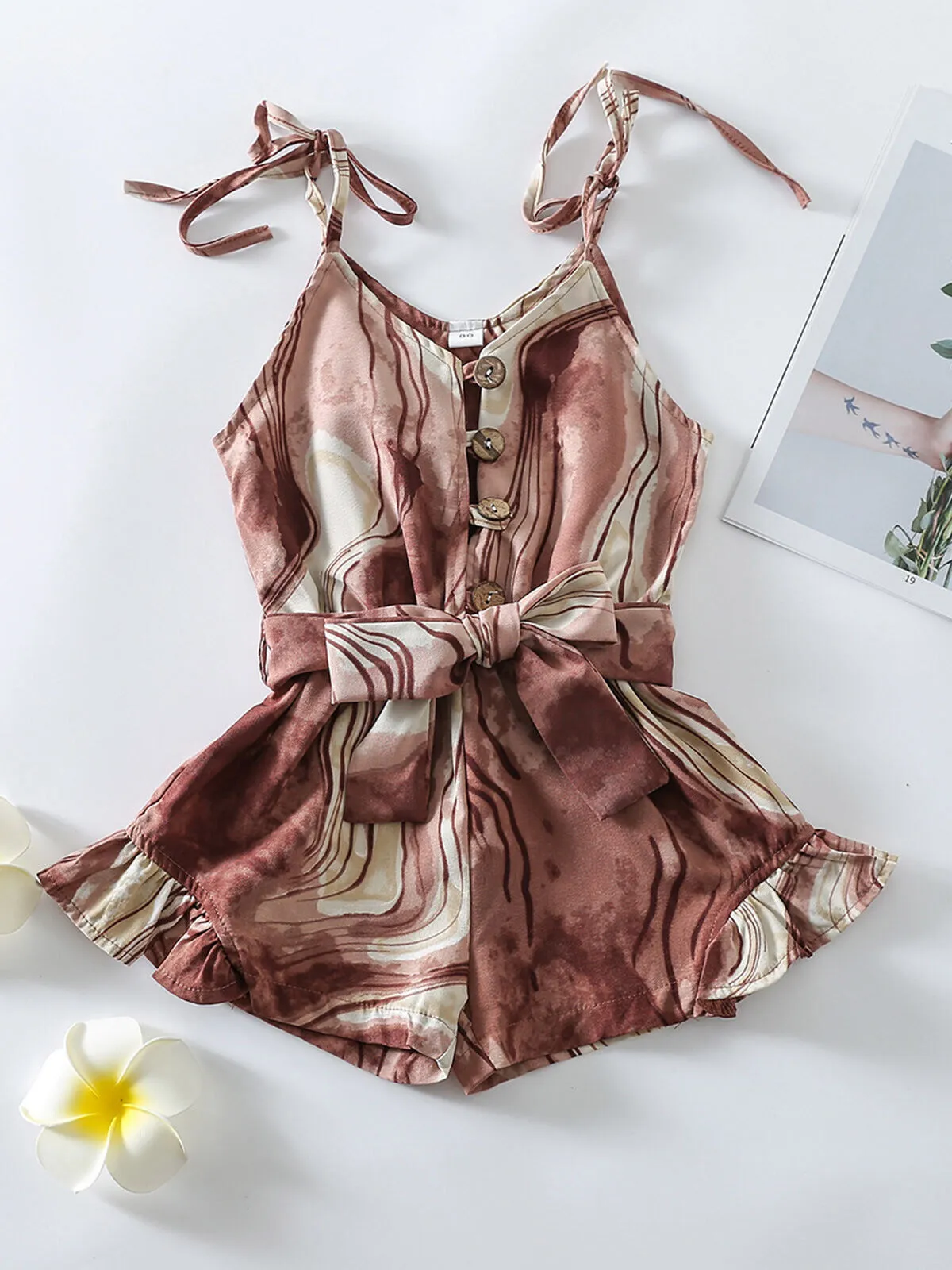 Chocolate Marble Romper