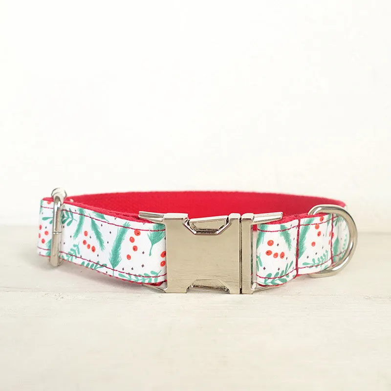 Christmas themed dog collar