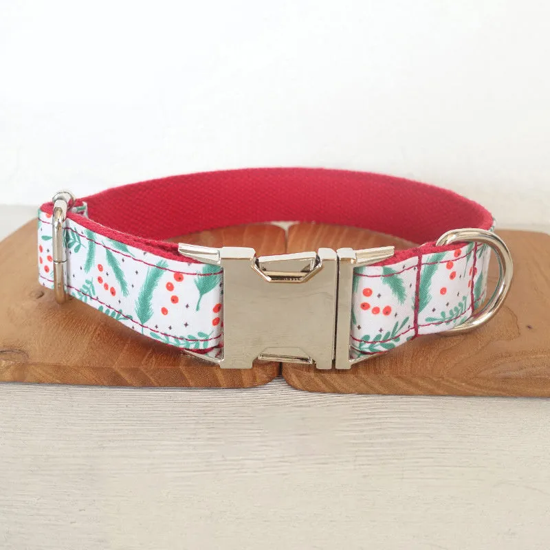 Christmas themed dog collar