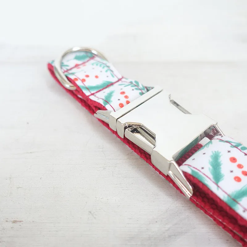 Christmas themed dog collar