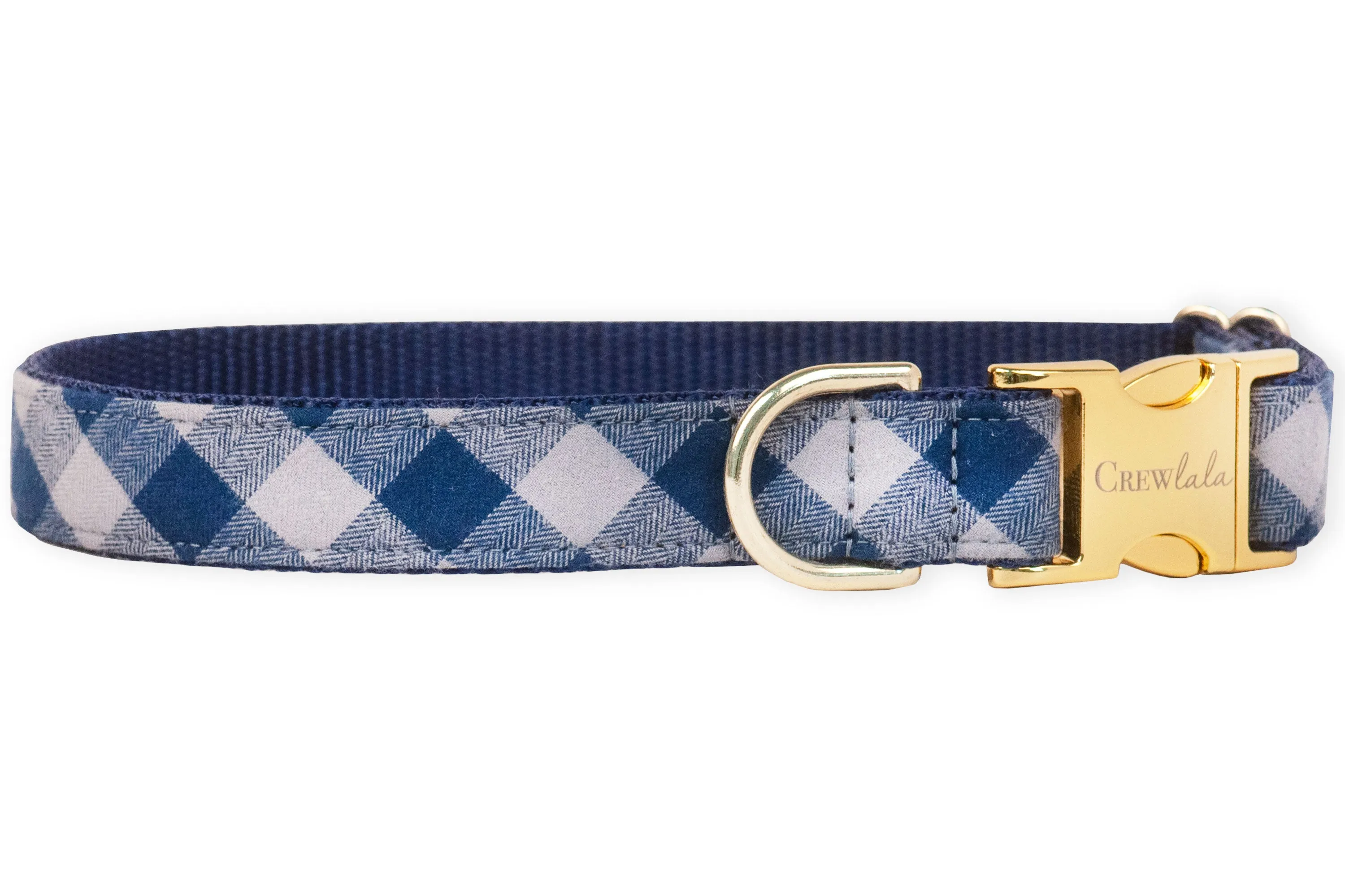 Cobblestone Plaid Dog Collar