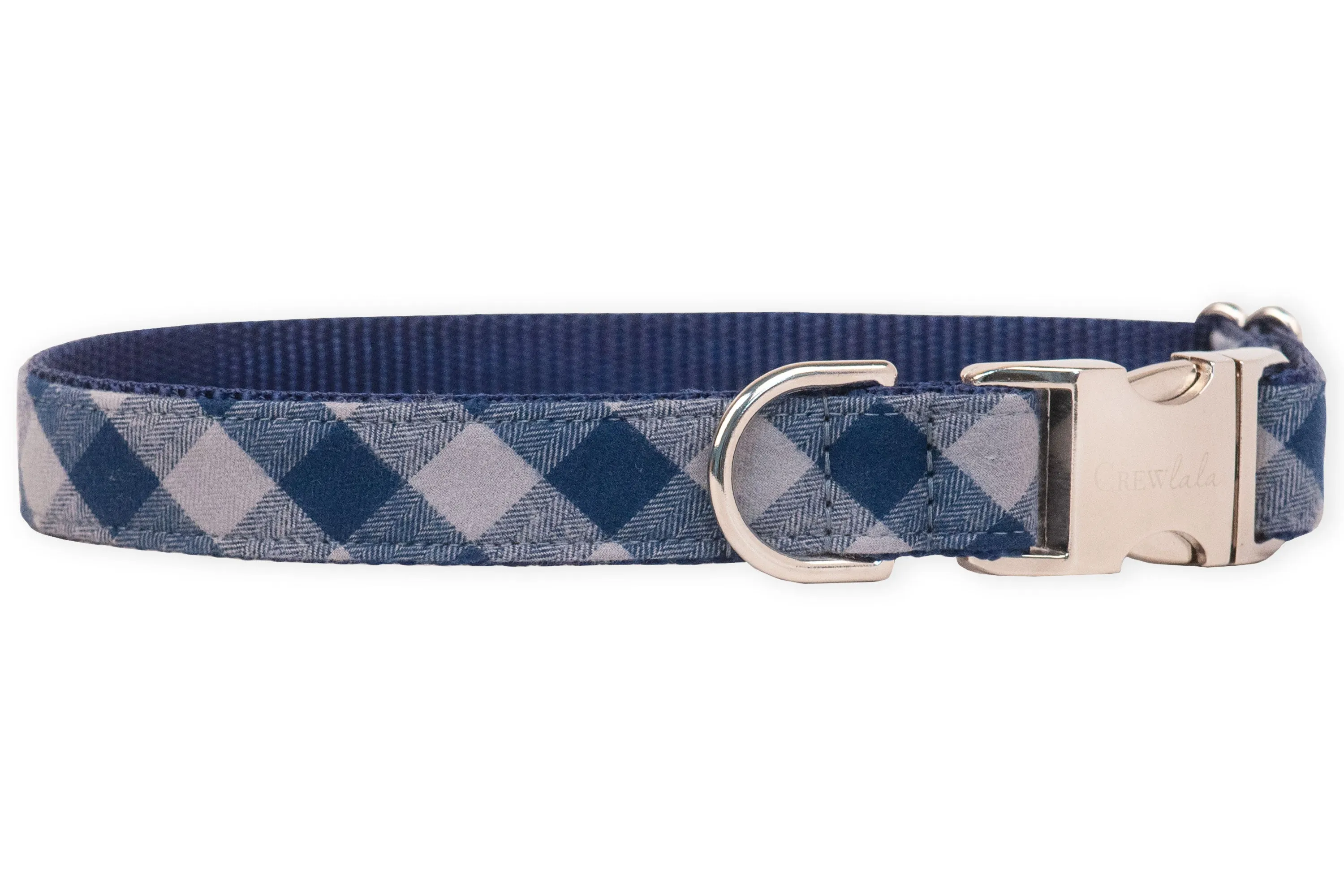 Cobblestone Plaid Dog Collar