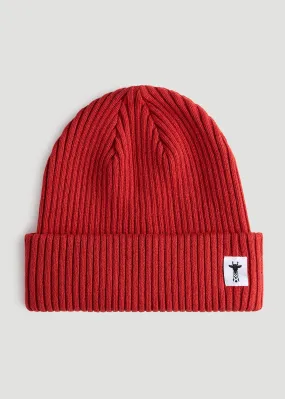 Cotton Beanie in Red