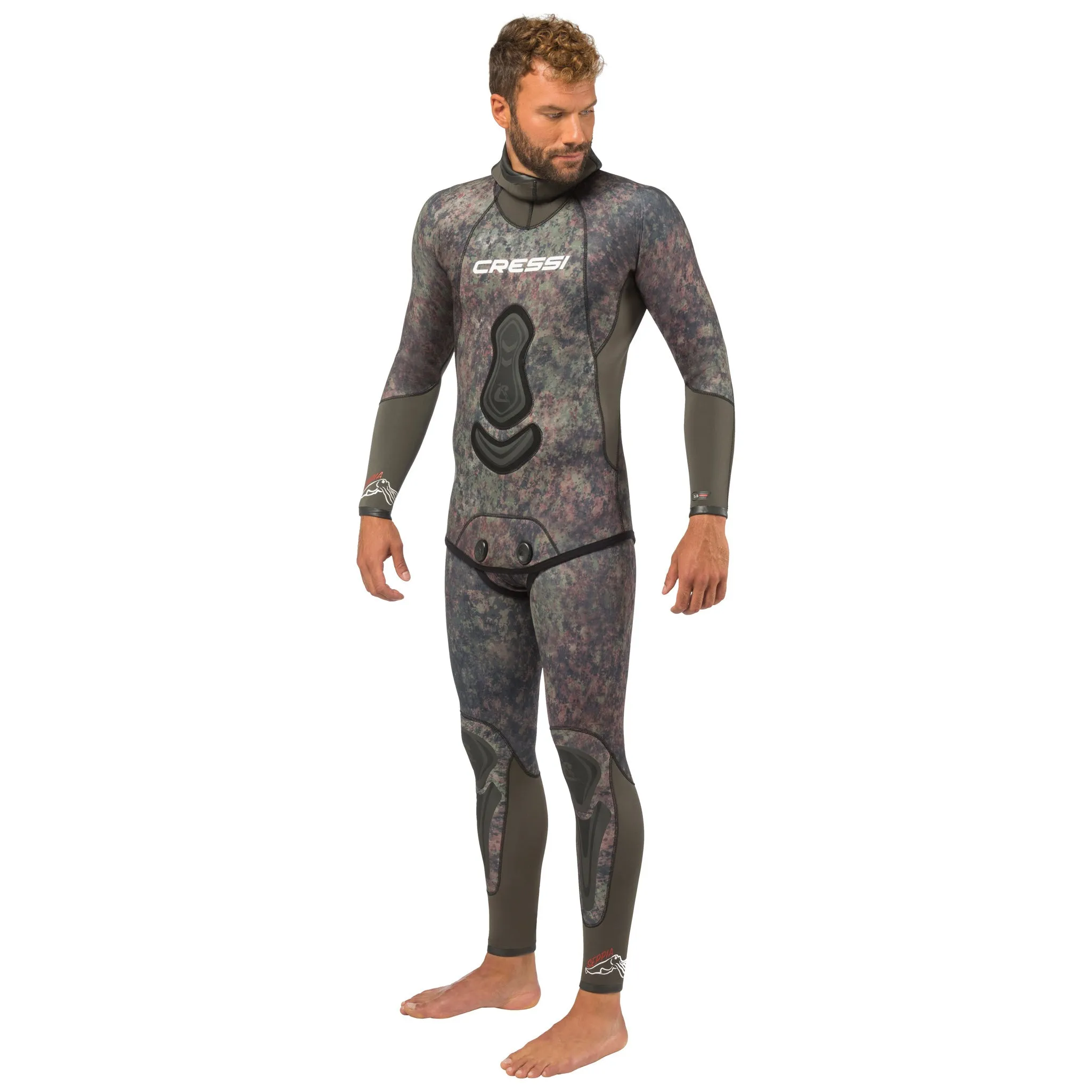 Cressi 5mm Mens Seppia 2-piece Freediving Wetsuit