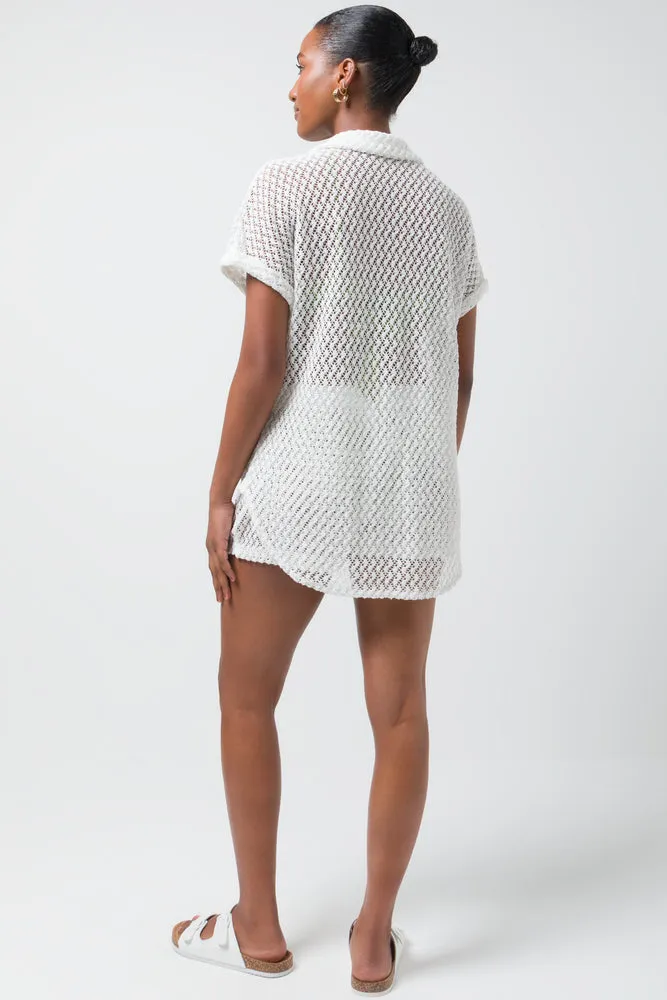 Crochet Shirt White