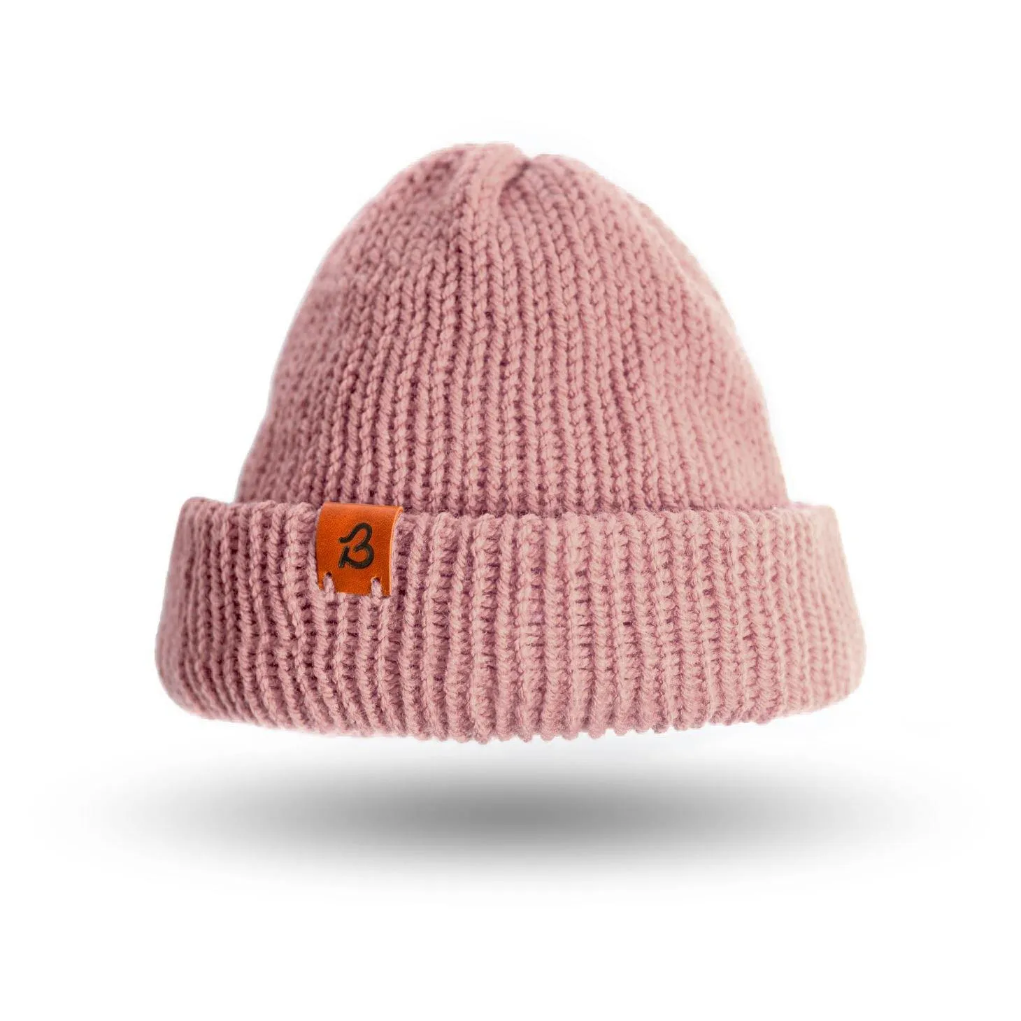 Dusty Pink Wooly Beanie Hat