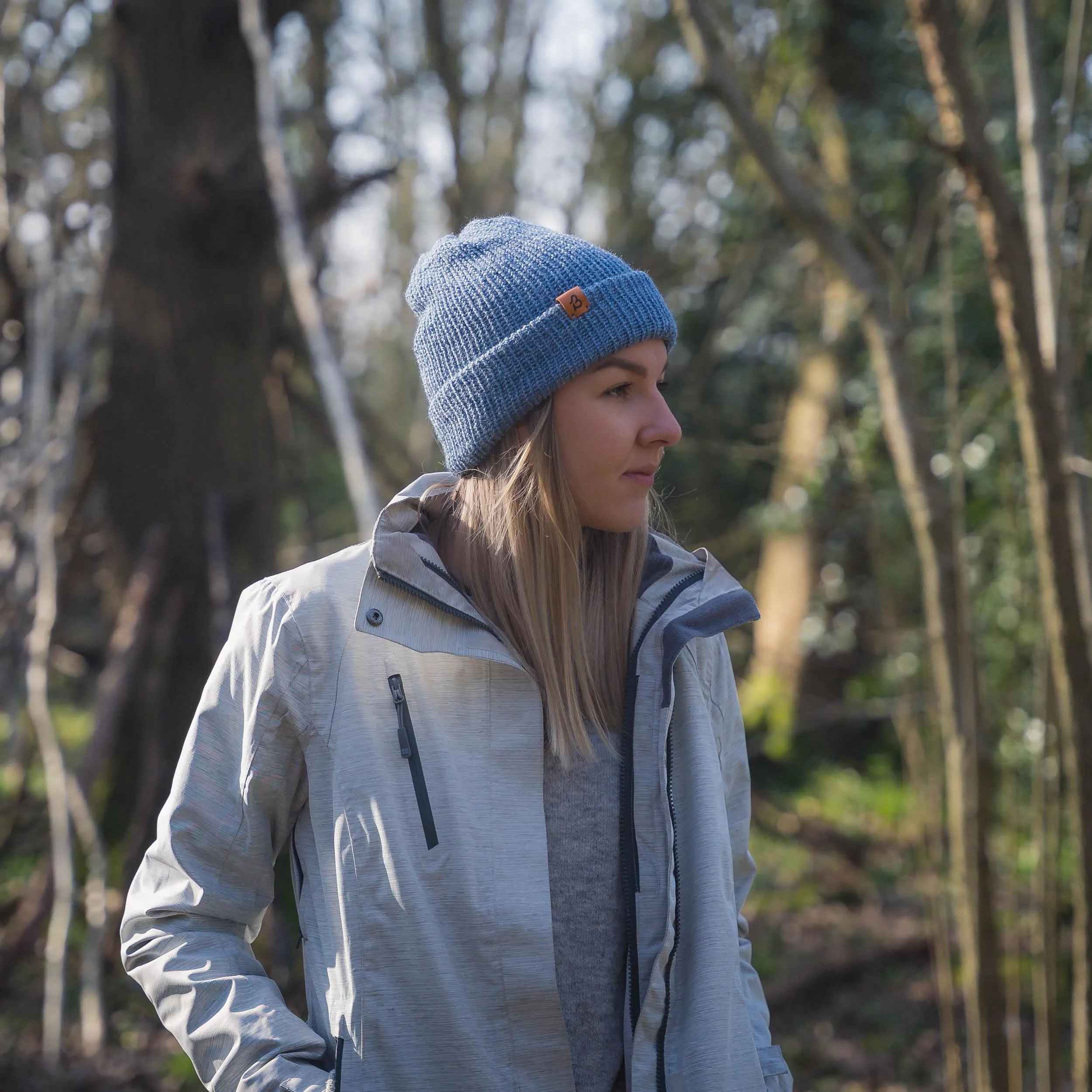 Dusty Pink Wooly Beanie Hat