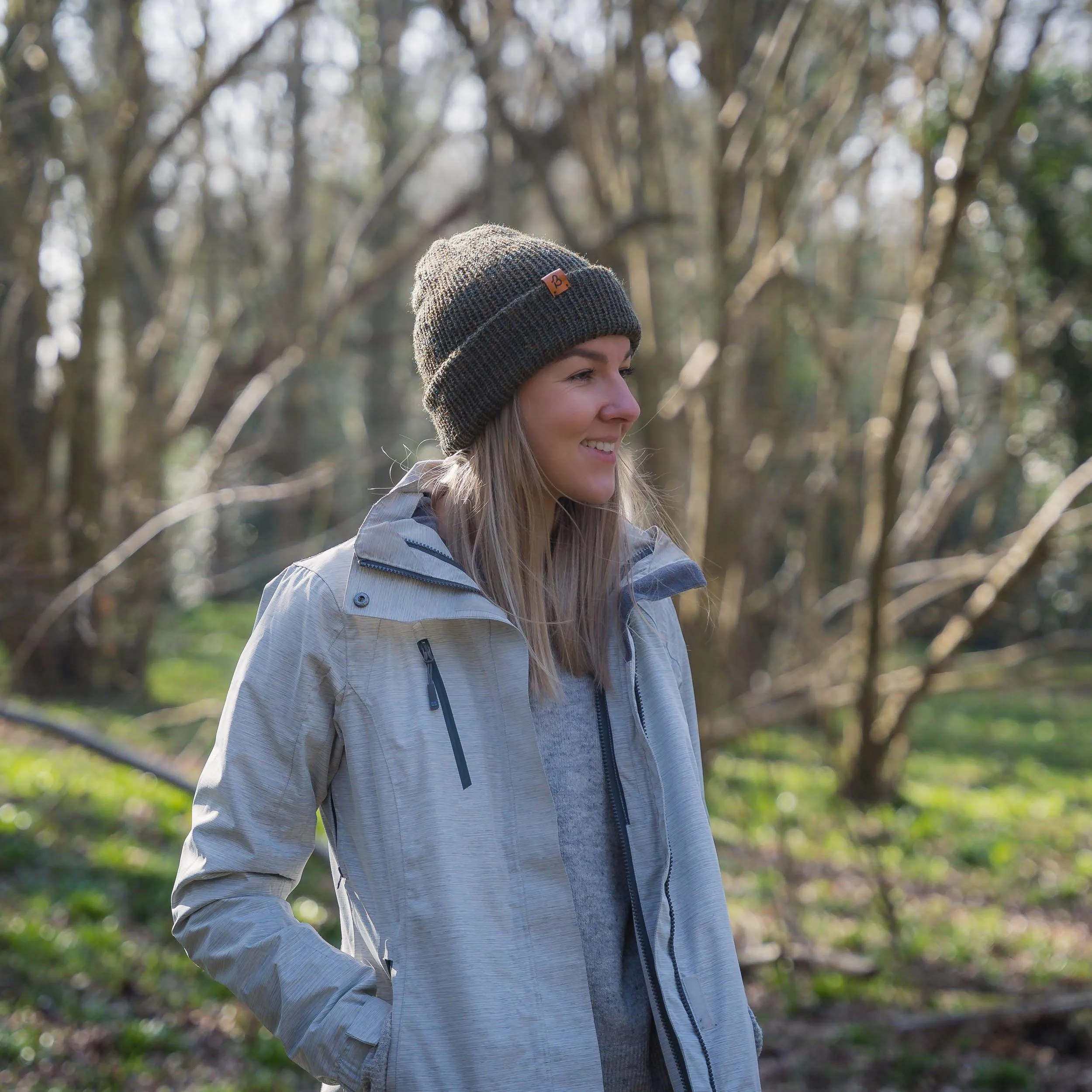 Dusty Pink Wooly Beanie Hat