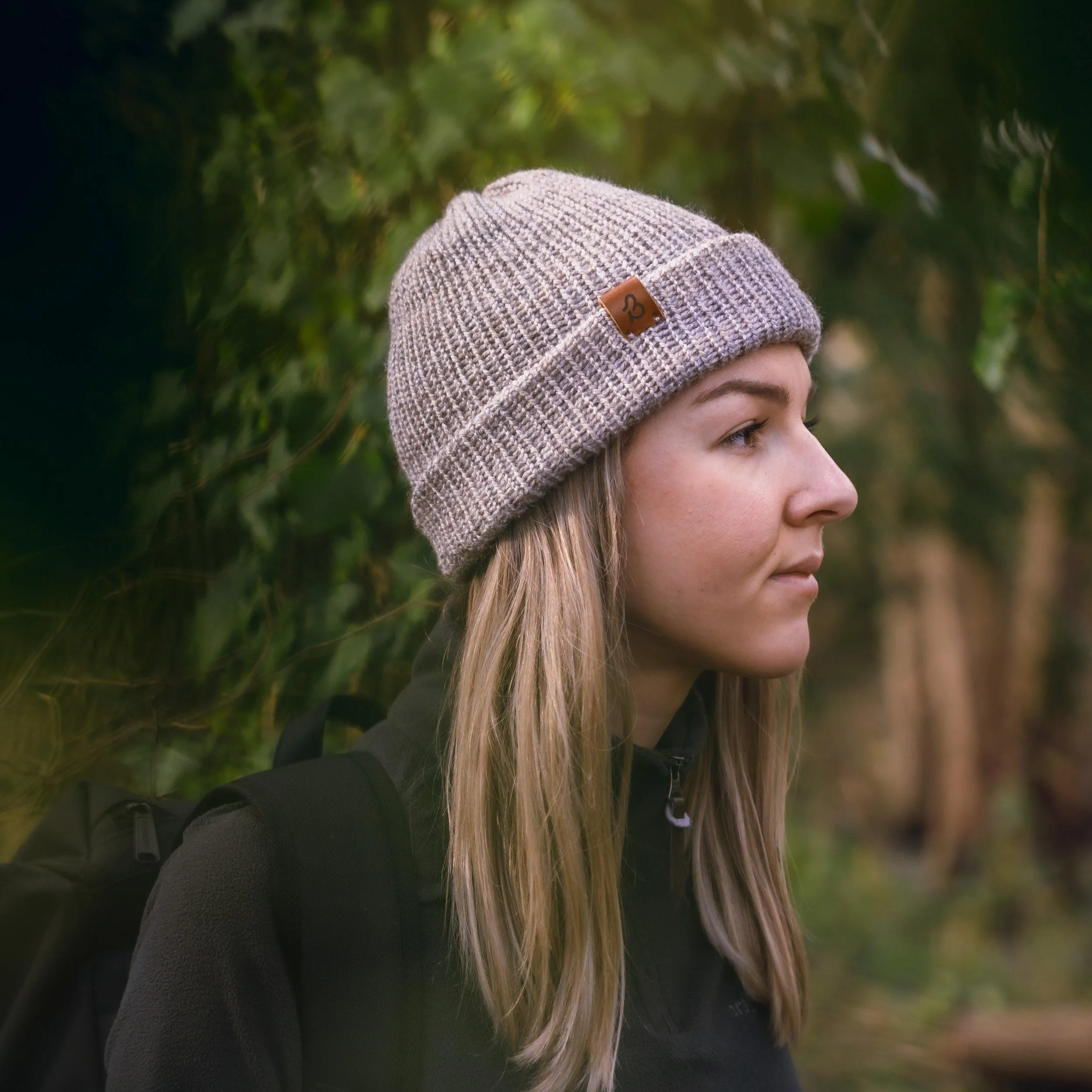 Dusty Pink Wooly Beanie Hat