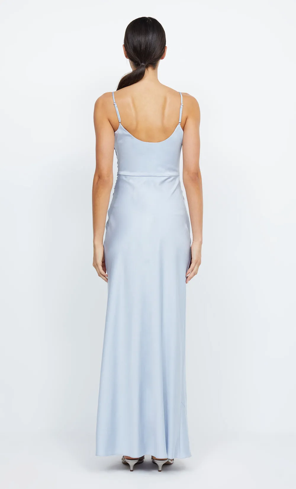 ETERNITY SCOOP MAXI DRESS - DUSTY BLUE