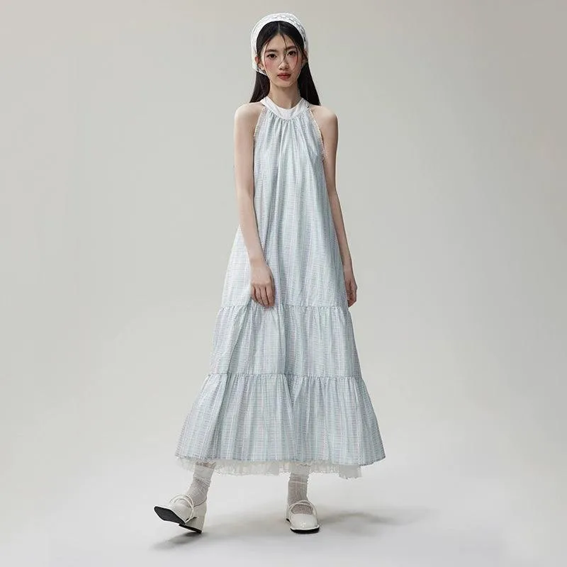 Ethereal Mist Tiered Maxi Dress