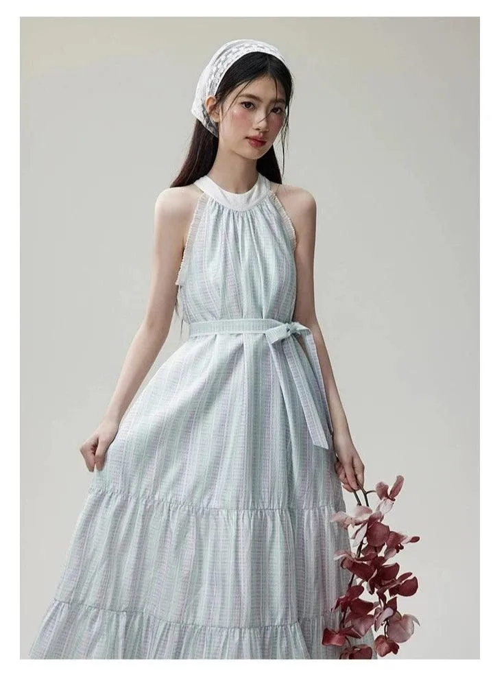 Ethereal Mist Tiered Maxi Dress