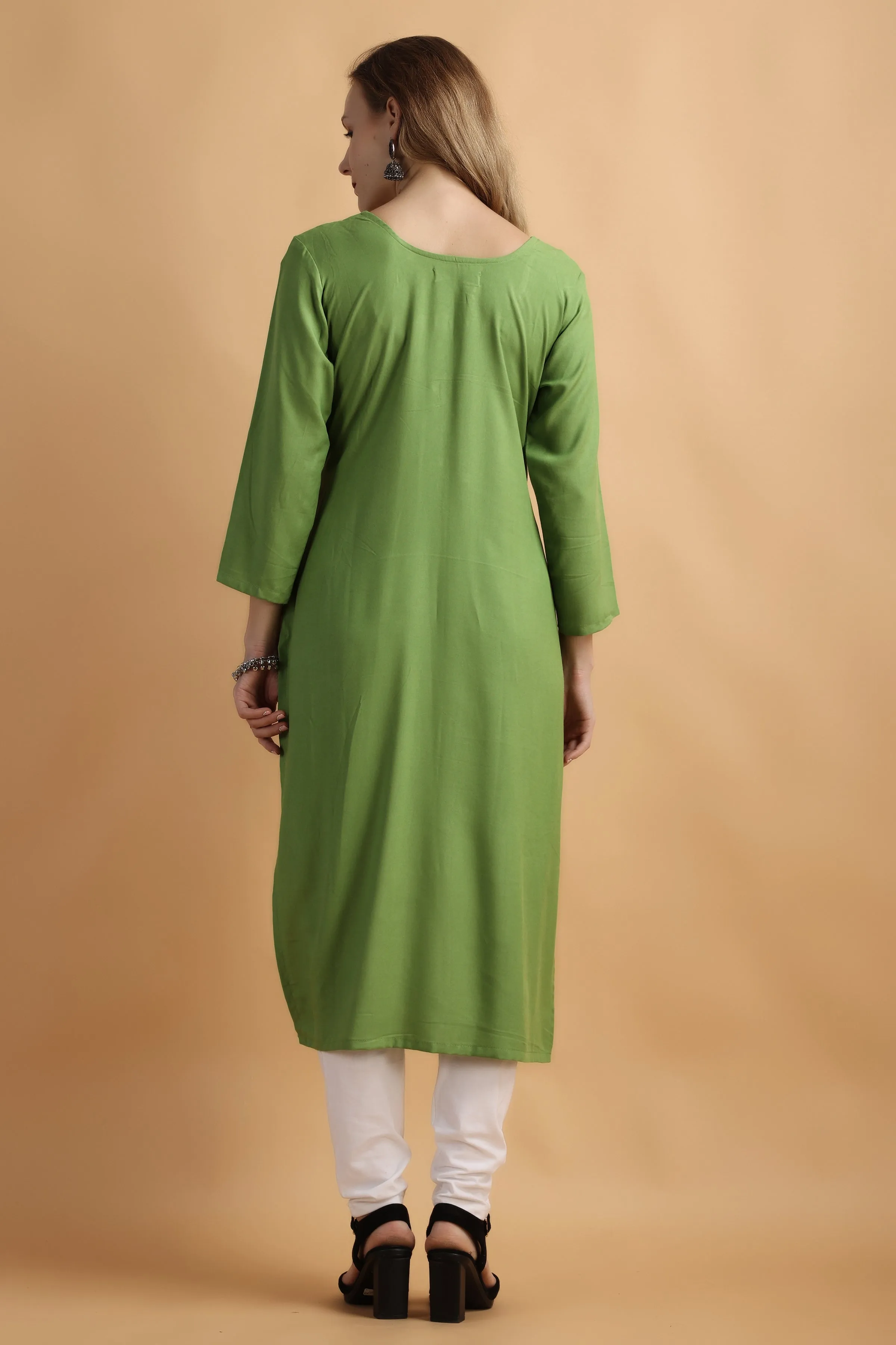 Exotic Green Rayon Kurta