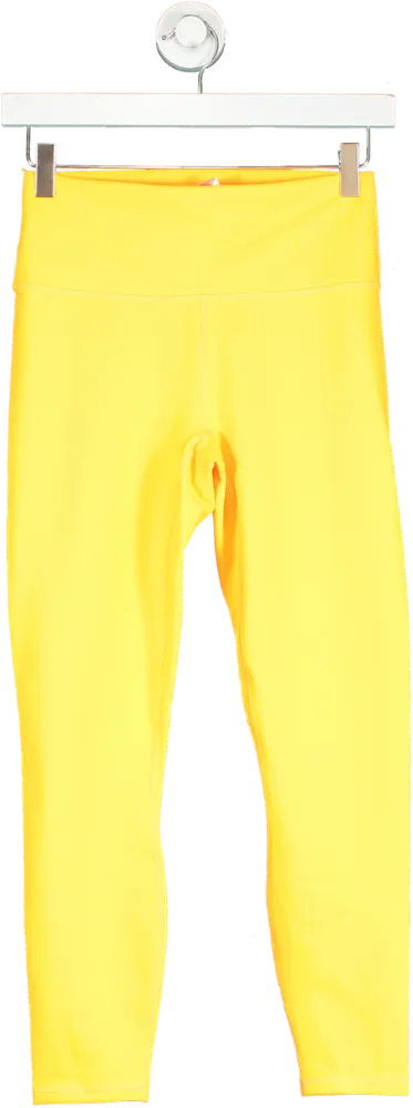 Fabletics Yellow PowerHold Leggings UK S