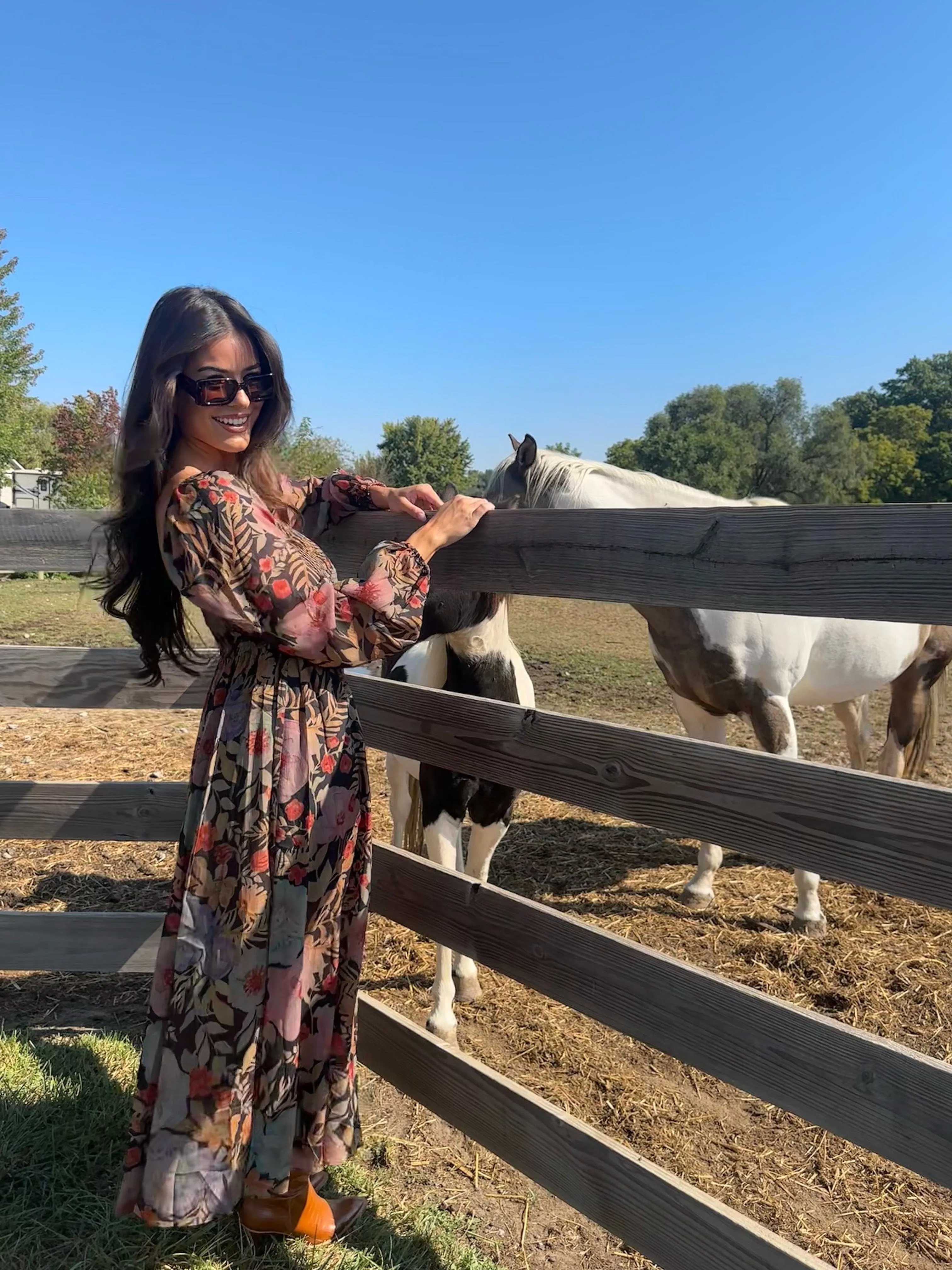 Fall Blooms Maxi Dress