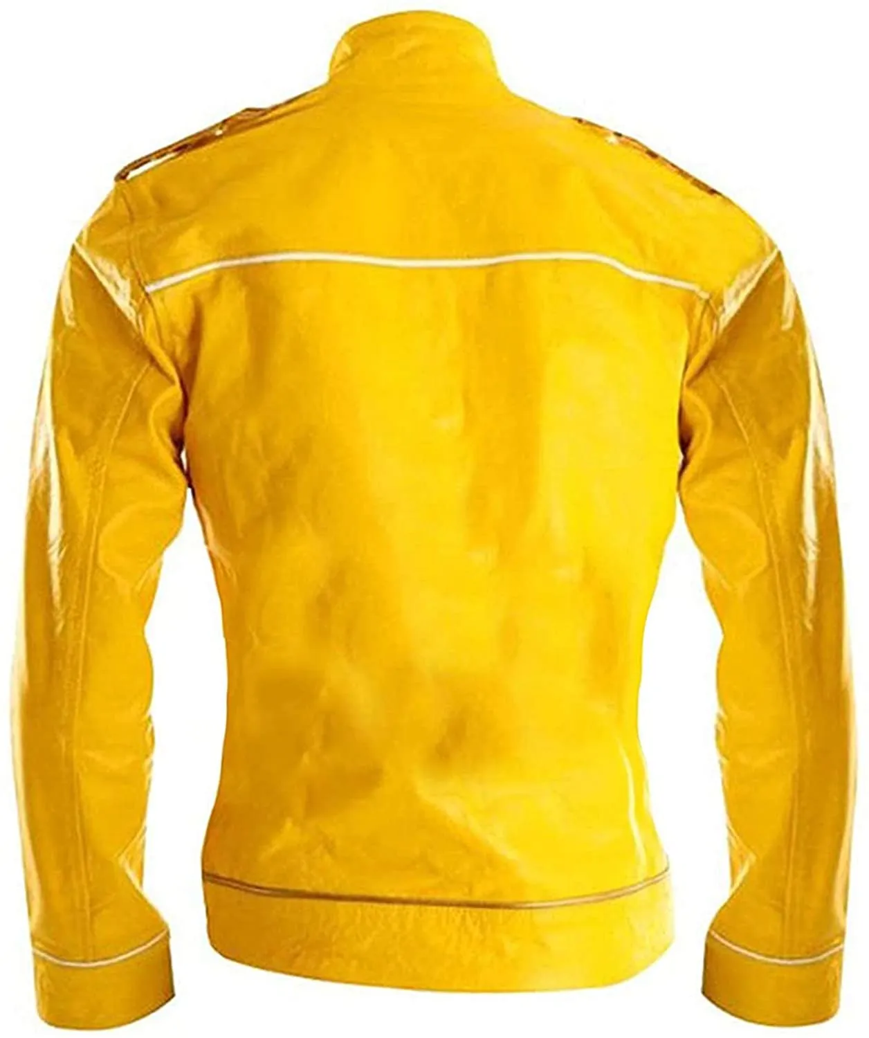 Freddie Mercury Concert Yellow Women Leather Jacket