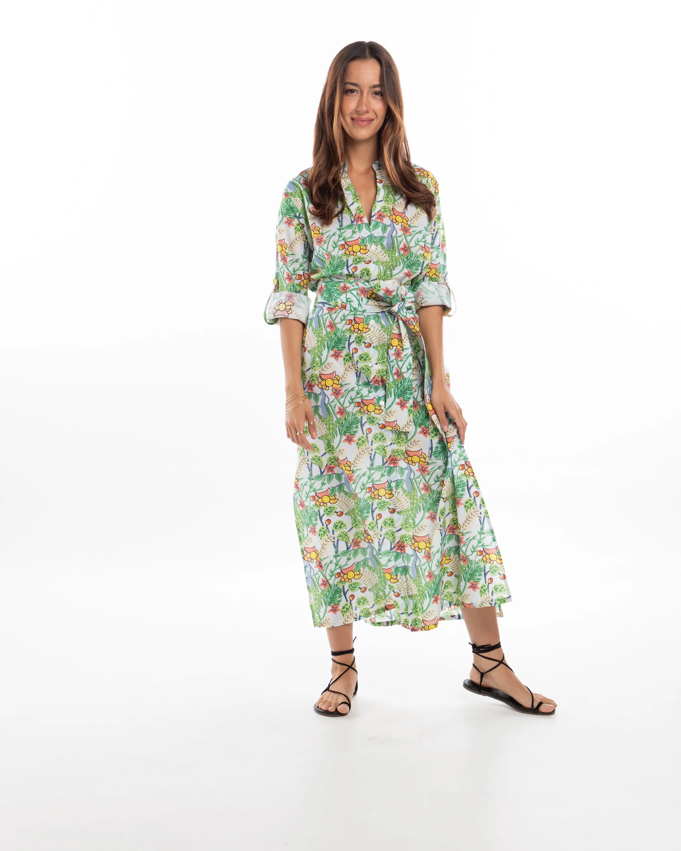 Gaby Shirt Dress. Jungle