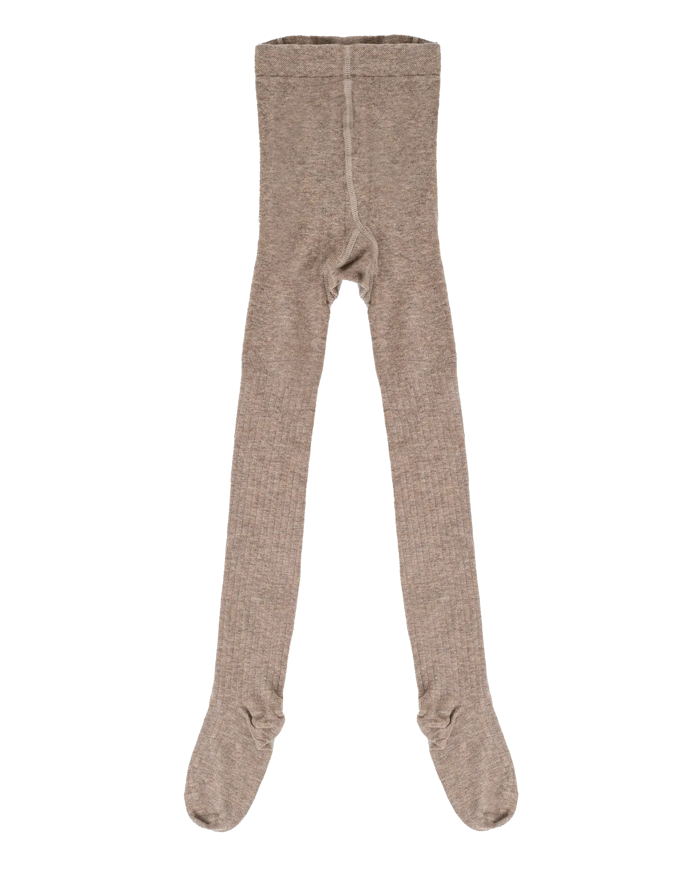 Girls Rib Knit Tights (2 Pack) in Pure Cashmere Melange