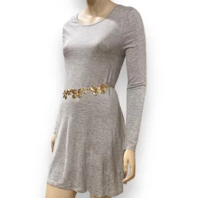 Heather Gray Long Sleeve Tunic Dress Top