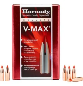 HORNADY .243 6MM 58 GRAIN V-MAX PROJECTILES 100 PACK