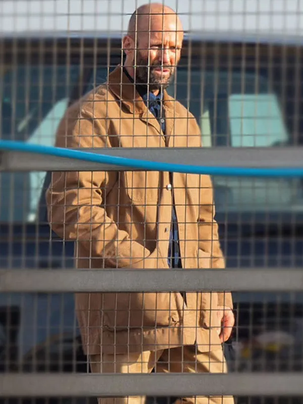 Jason Statham The Beekeeper Brown Cotton Jacket