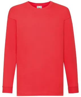 Kids long sleeve valueweight T | Red