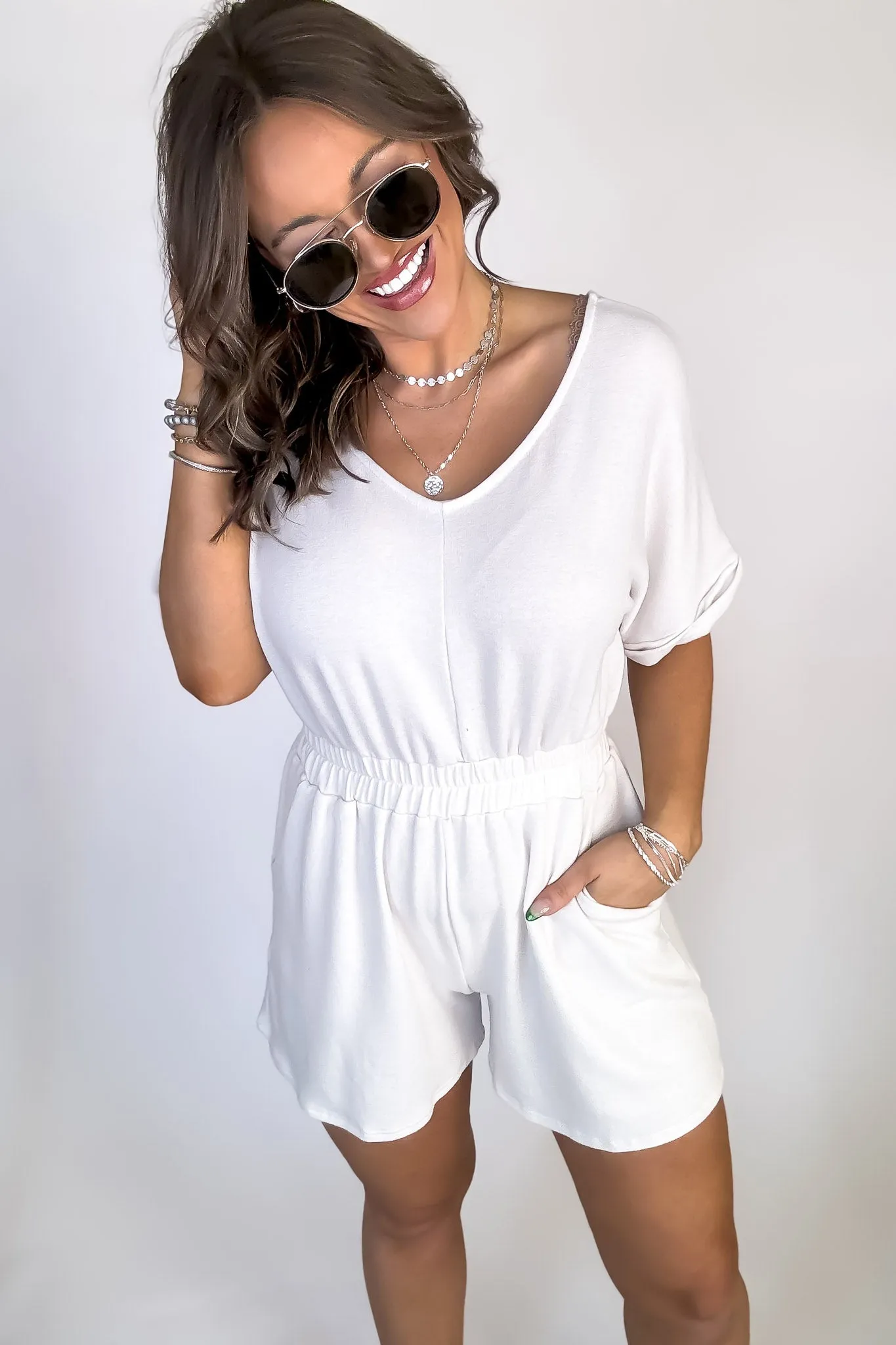 KiKi Beige Romper