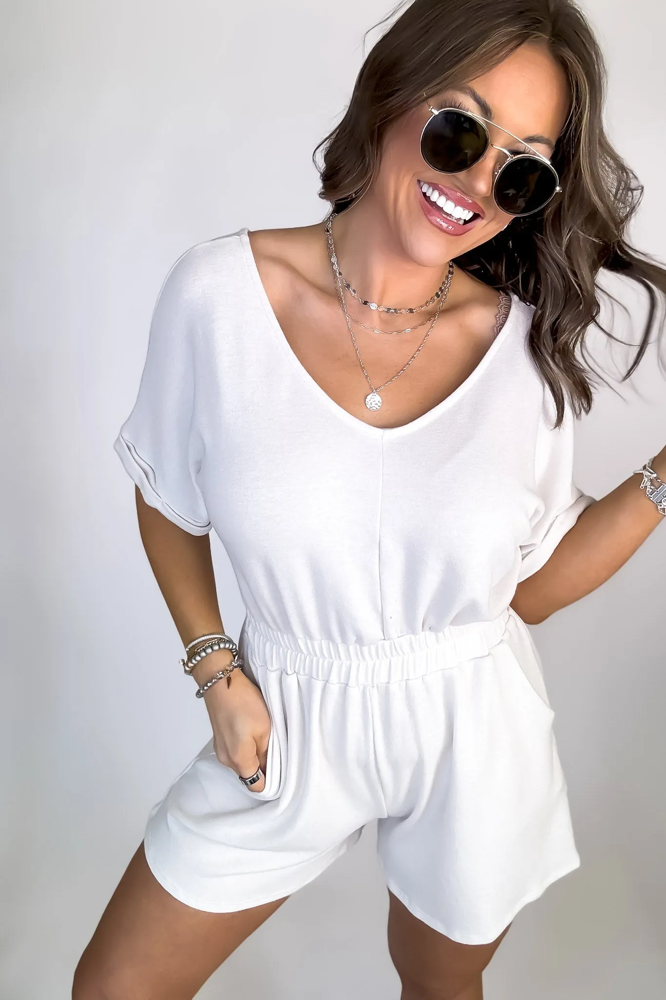 KiKi Beige Romper