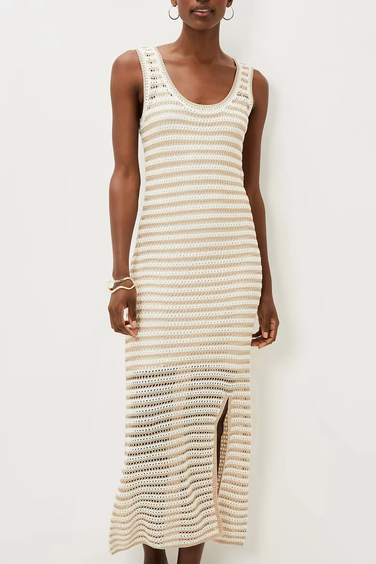 Kimmy Crochet Stripe Maxi Dress