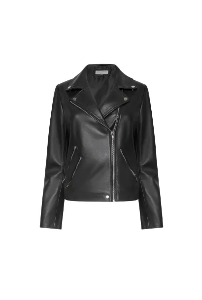 Leather Biker Jacket Black