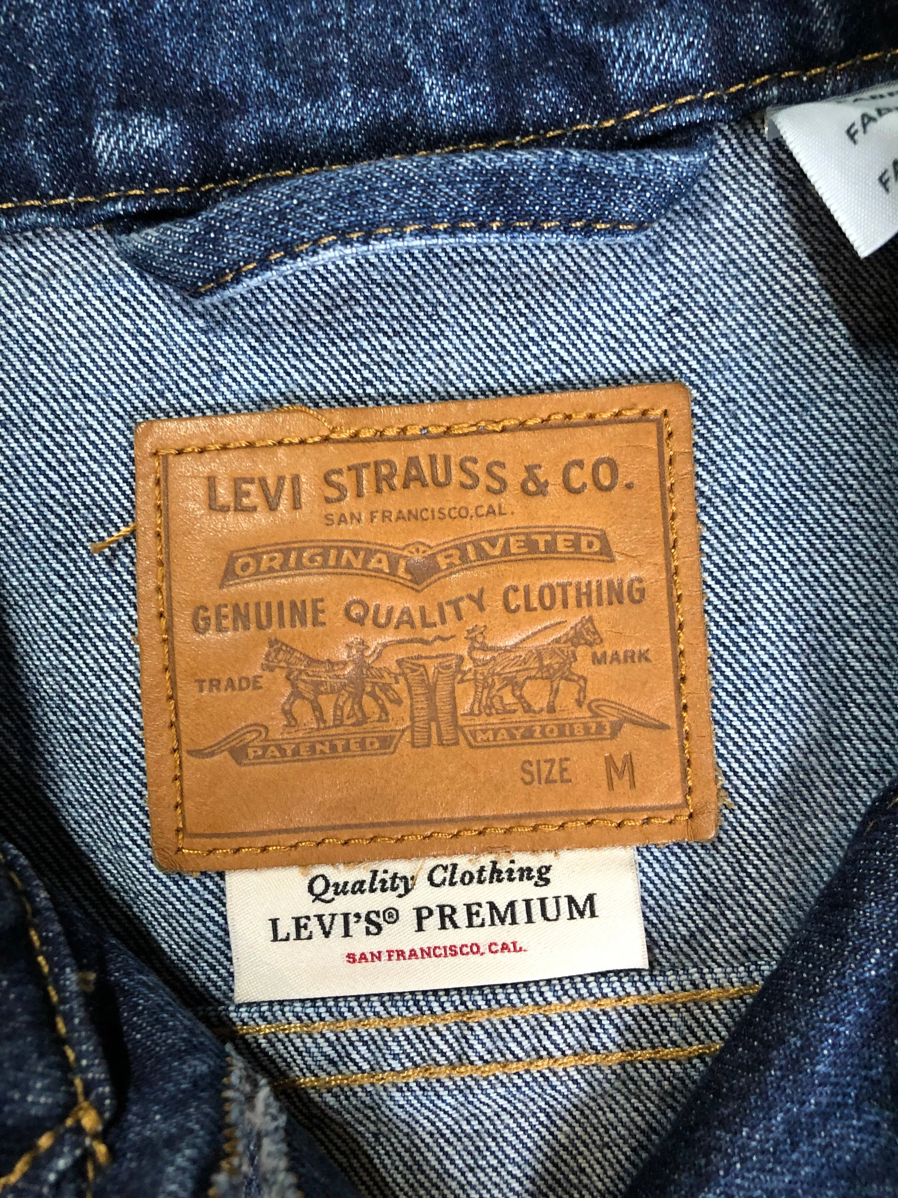 Levi’s Premium Medium Wash Denim Trucker Jacket