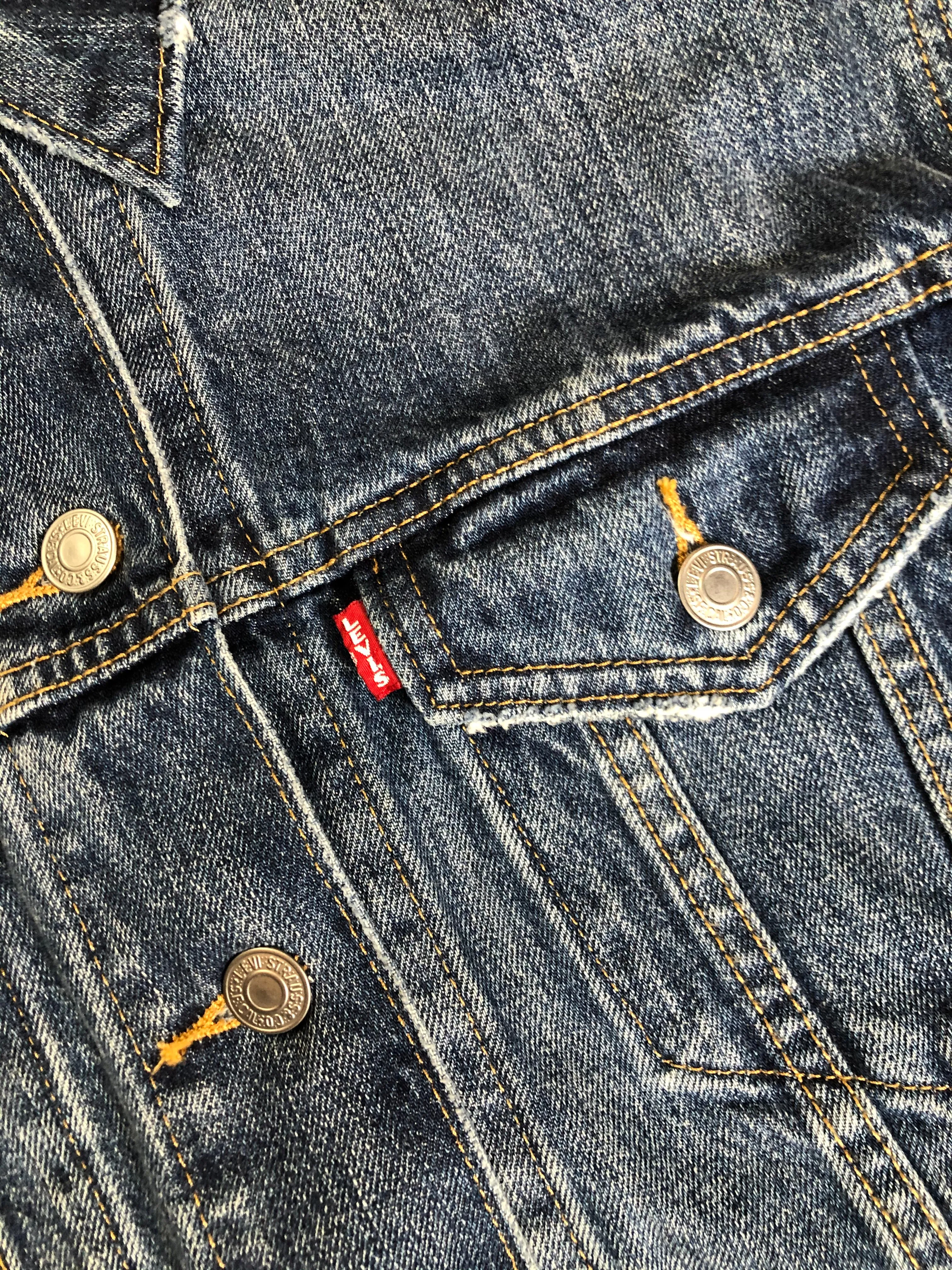 Levi’s Premium Medium Wash Denim Trucker Jacket