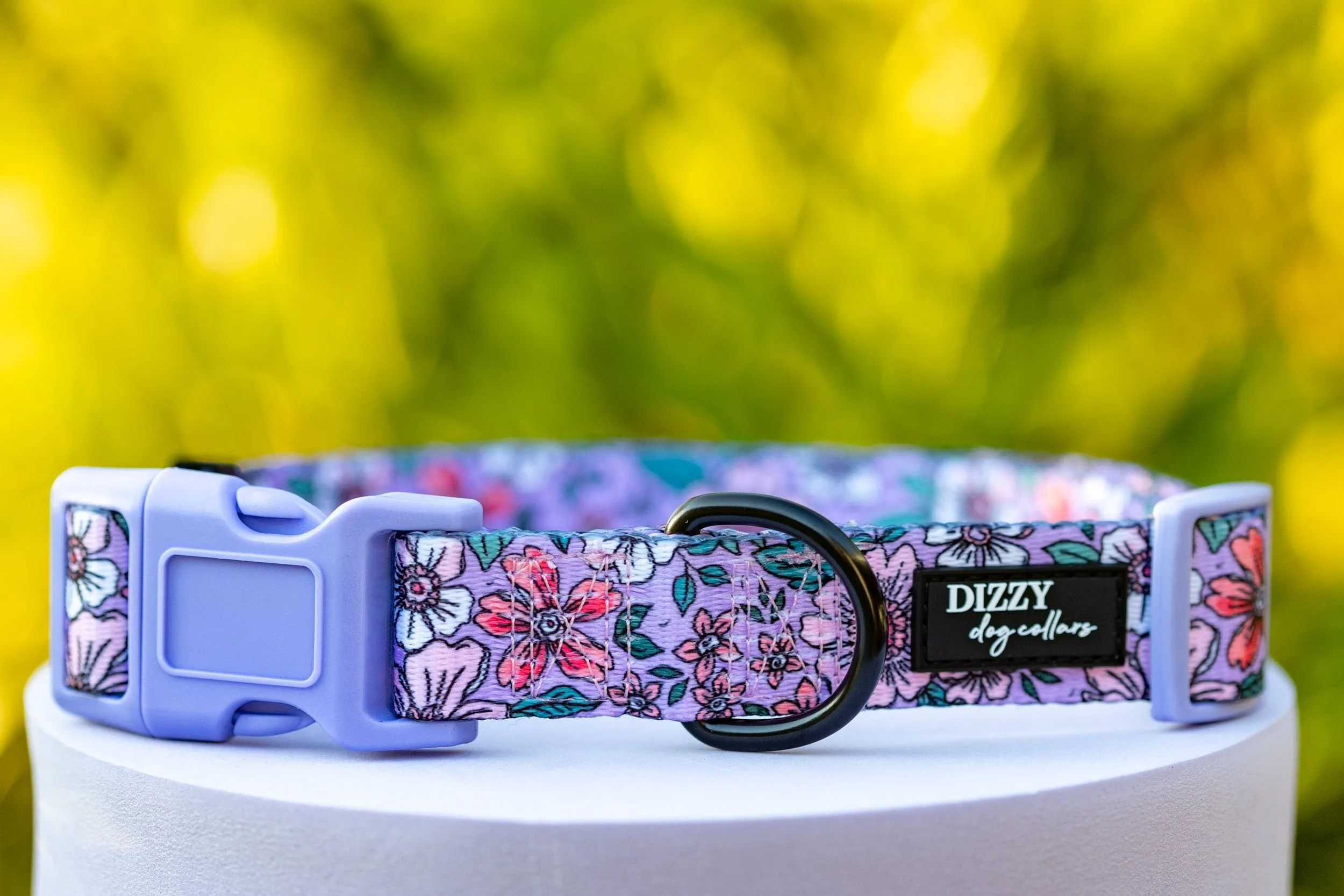 Lilac Floral Value Range Dog Collar