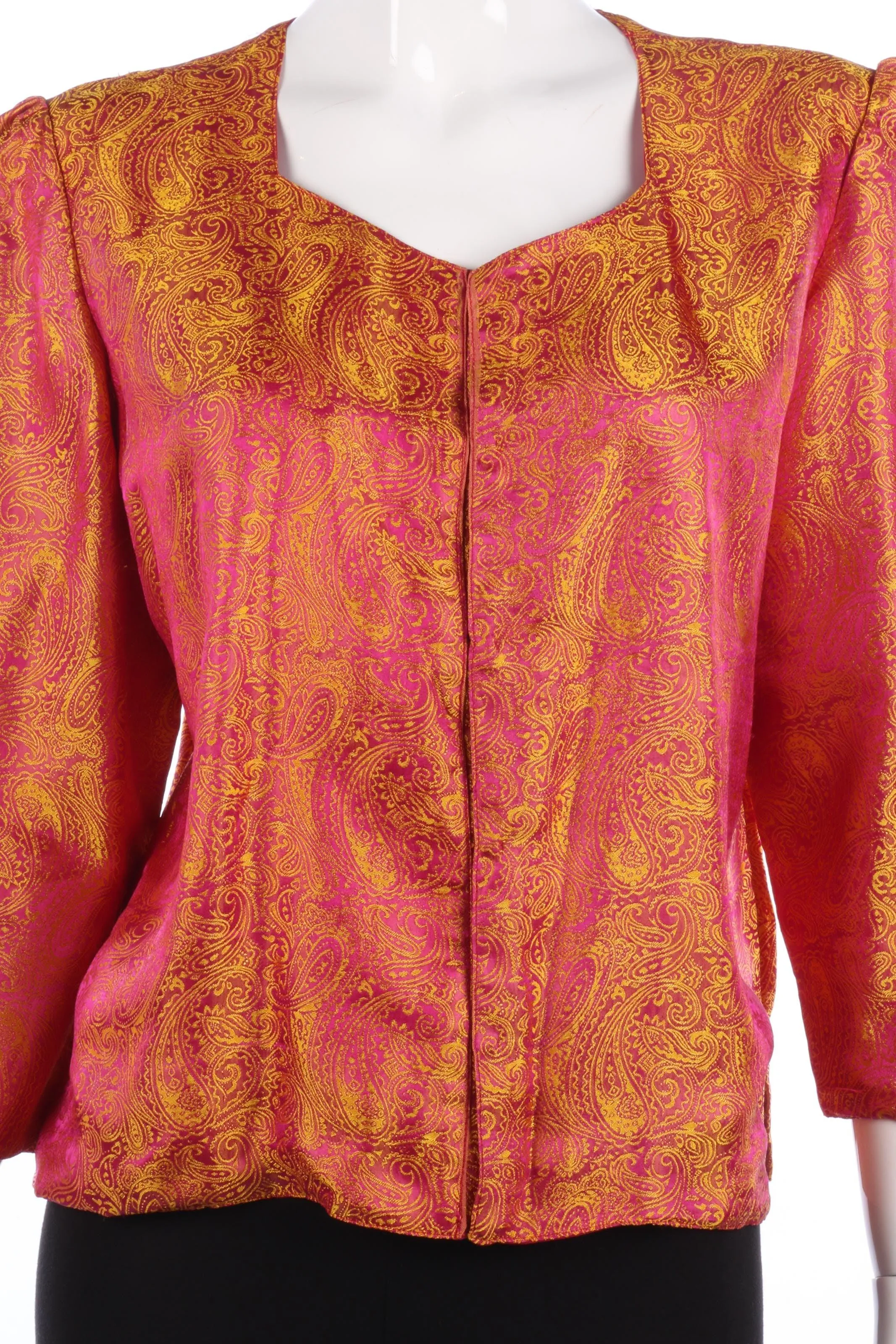 Lovely pink and gold summer jacket/blouse, size M/L