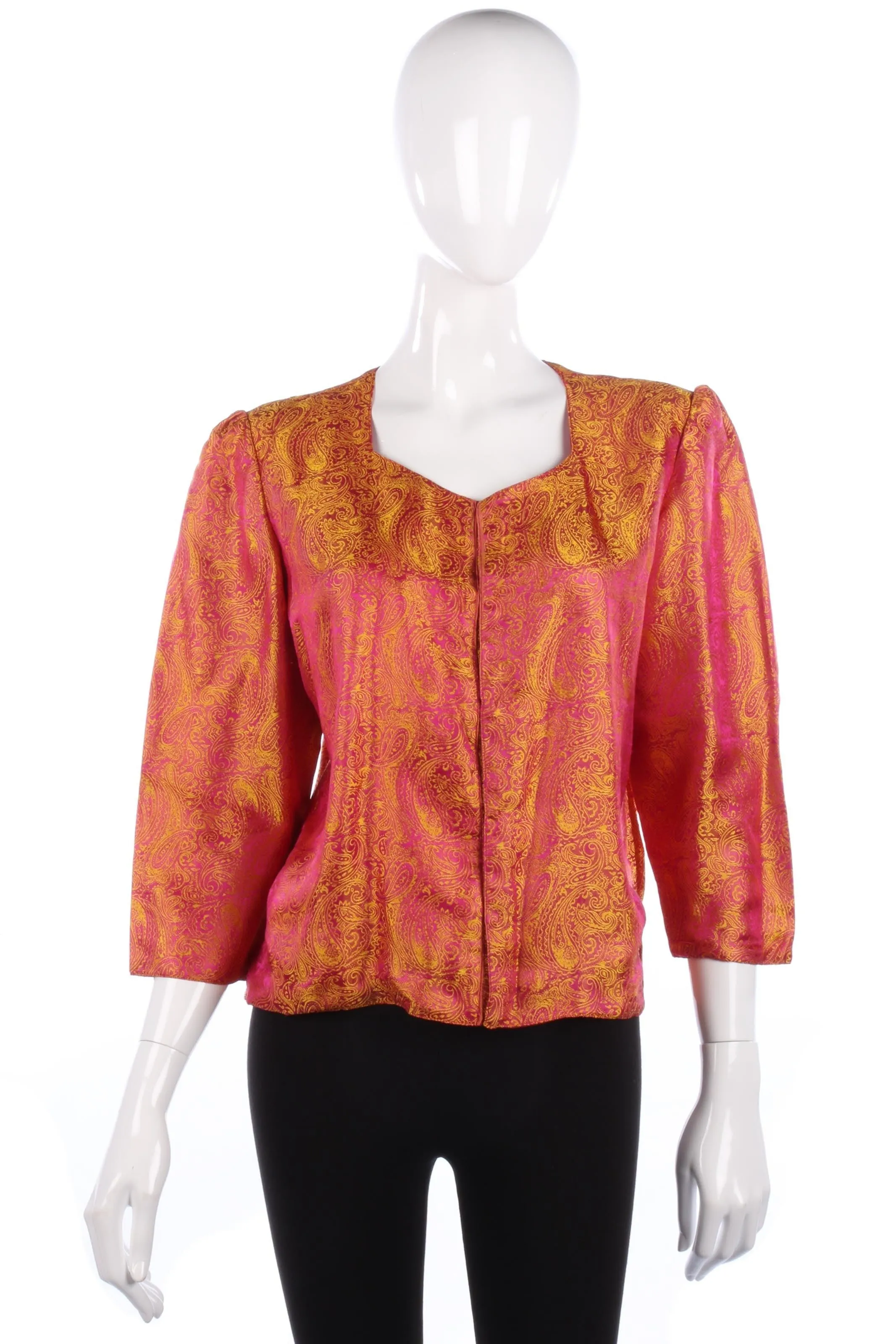 Lovely pink and gold summer jacket/blouse, size M/L